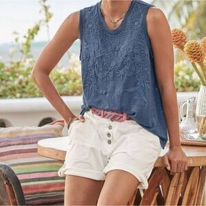 Sundance Everyday Explorer Shorts Womens 14 Convertible Length Button Fly White